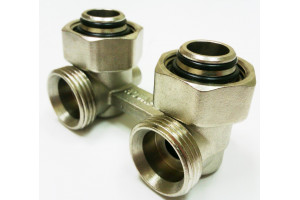 Н-подібний запірний клапан AQUAPEX, кутовий 3/4"