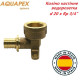 Коліно настінне (водорозетка) AQUAPEX d 20 х Rp 3/4"