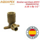 Коліно настінне (водорозетка),  довге AQUAPEX d 20 х Rp 1/2"