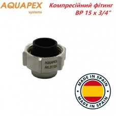 Компресійний фітинг AQUAPEX ВР 15 х 3/4"