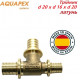 Трійник редукційний AQUAPEX d 20 х d 16 х d 20 мм