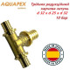 Трійник редукційний AQUAPEX d 32 х d 25 х d 32 мм