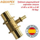 Тройник, редукционный AQUAPEX d 40 х d 20 х d 40 мм