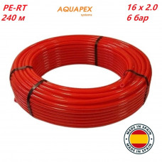 Труба для "теплої підлоги" AQUAPEX PE-RT/EVOH d 16 x 2.0 мм 6 бар