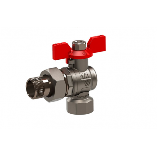 Кран кульовий кутовий SENA 1/2" ЗР-ЗР з ручкою метелик