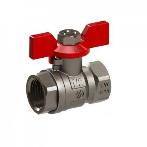 Кран кульовий NILE ВР-ВР 1" ручка-метелик