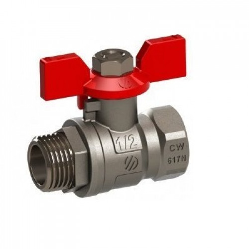 Кран кульовий NILE ВР-ЗР 1" ручка-метелик