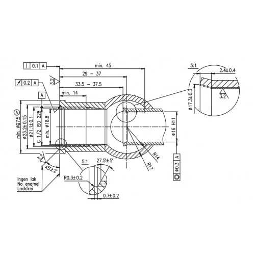 Клапан термостатический RA-N G A 1/2 Danfoss для радиаторов с нижним підключением