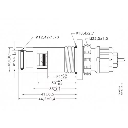 Клапан термостатический RA-N G A 1/2 Danfoss для радиаторов с нижним підключением
