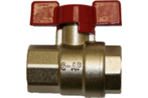 Кран шаровый ВB ручка бабочка1" G-AP 32013