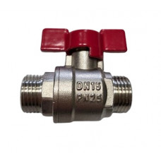 Кран кульовий ЗЗ  ручка метелик 1/2" G-AP 32201