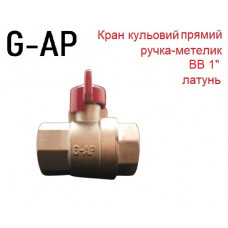 Кран шаровый ВB ручка бабочка1" G-AP 32013