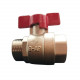 Кран кульовий ВЗ  ручка метелик 3/4" G-AP 32112
