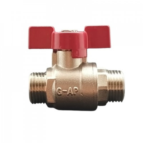 Кран кульовий ЗЗ  ручка метелик 1/2" G-AP 32201