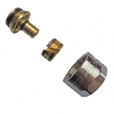 Фітинг з подвійним ущільнюючим кільцем та ізолюючою шайбою. Накидна гайка G 3/4", ущільнення під конус, 20х2,5