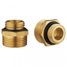 Ниппель переходящий с коническим соединением 1/2" х 3/4" (2 шт)