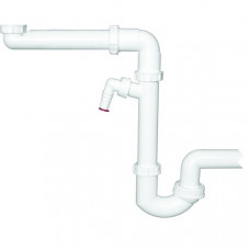 Сифон для мийок, що економить простір, з кульовим шарніром HL126/40