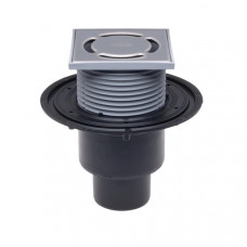 Трап для балкона і тераси, решітка з нержавіючої сталі 115 х 115мм HL310N.2