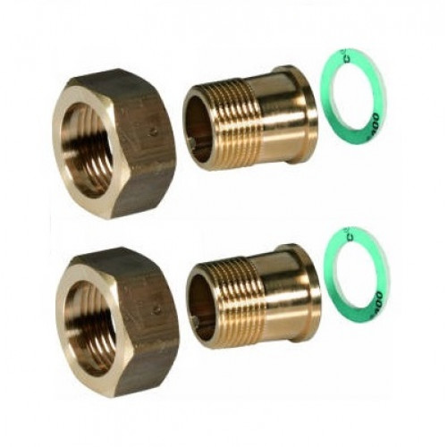 Комплект накидных гаек, прокладок и хвостовиков под резьбу 1/2" VST06-1/2A