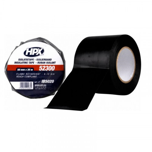 Стрічка ПВХ ізоляційна HPX52300 50мм х 20м чорна (плівка)