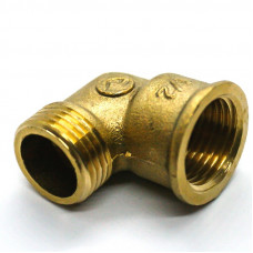 Колено латунное (уголок) Inyectometal НР-НР 1/2"