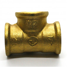 Тройник латунный Inyectometal ВР-ВР-ВР 1"