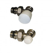 Комплект радіаторних кранів (кутовий) IVR  ЗР 1/2" х 16 (154005160+154105160)