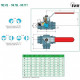 Кран кульовий трьохходовий 1" ВВВ  