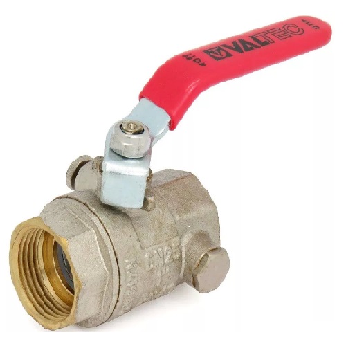 Кран кульовий Valtec з пускником повітря ВР-ВР  1"   з важільною ручкою