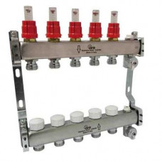 Распределитель для т/п с расходомерами 1" х 3/4 на 9 выходов