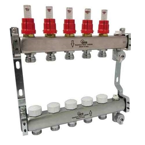 Розподілювач для т/п з витратомірами 1" х 3/4 на 9 виходів