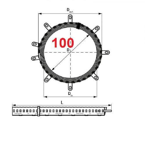 Протипожежна манжета 110 мм