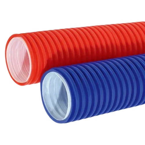 Труба захисна гофрована (пешель) 18/22 червона