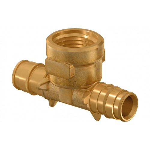 Трійник з внутрішньою різьбою Uponor Q&E латунь 20 х Rp 1/2" ВР х 20